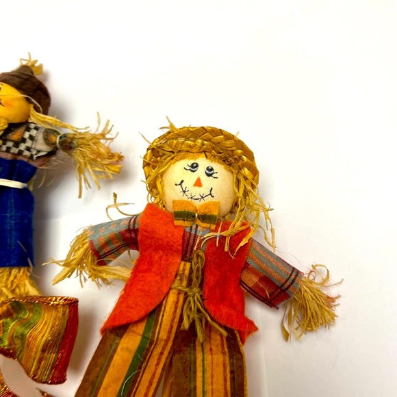 ♥️ FREE with any purchase 🙏🏽 Scarecrows Picks Set of 4 Fall Harvest - Picture 9 of 14